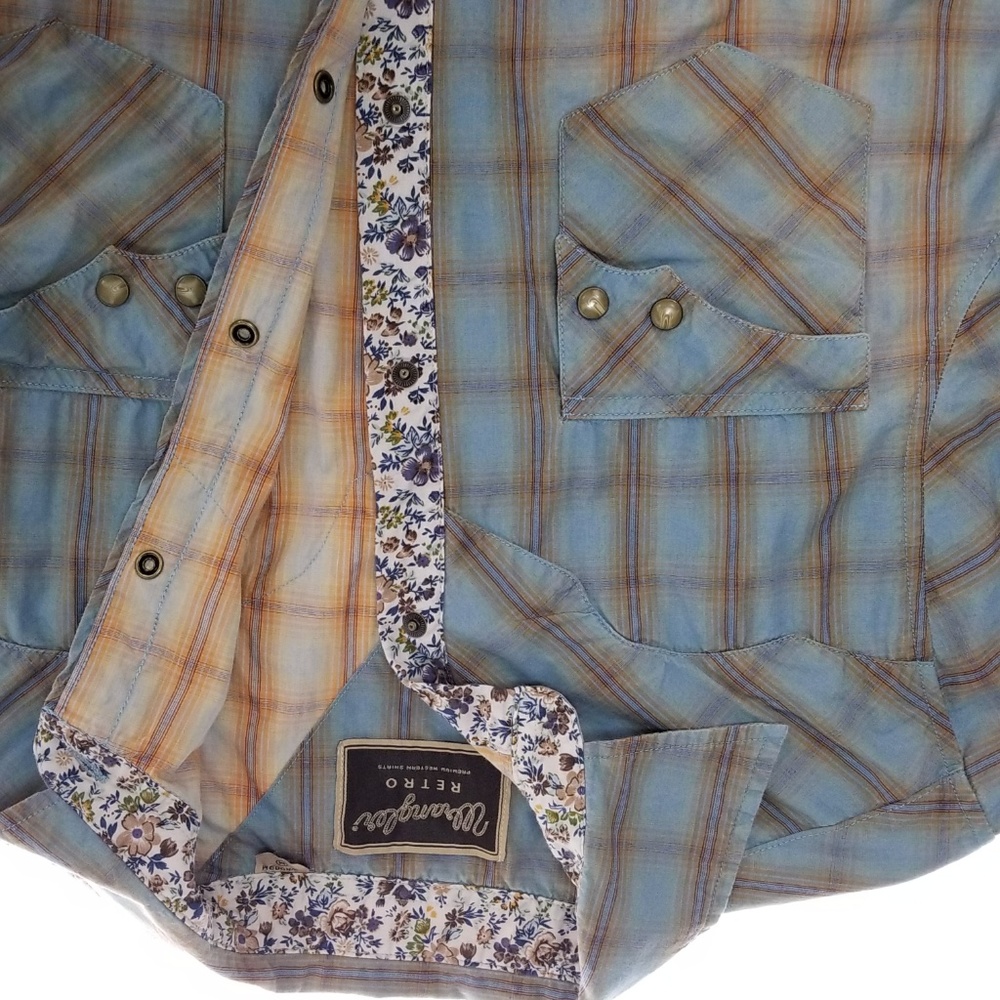 "SOLD ONLINE" Wrangler RETRO M Snap Flip Cuff L/S - Picture 8 of 8